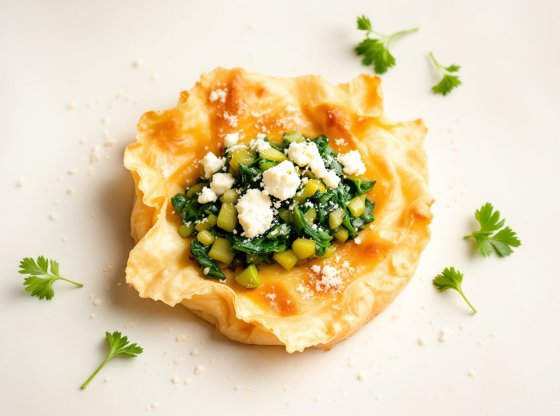 Spanakopita d'hiver aux poireaux, épinards et feta : une recette réconfortante