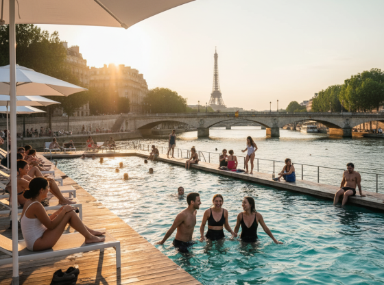 Derniers plongeons cet été à Paris : baignade dans la Seine prolongée pour les baigneuses audacieuses !