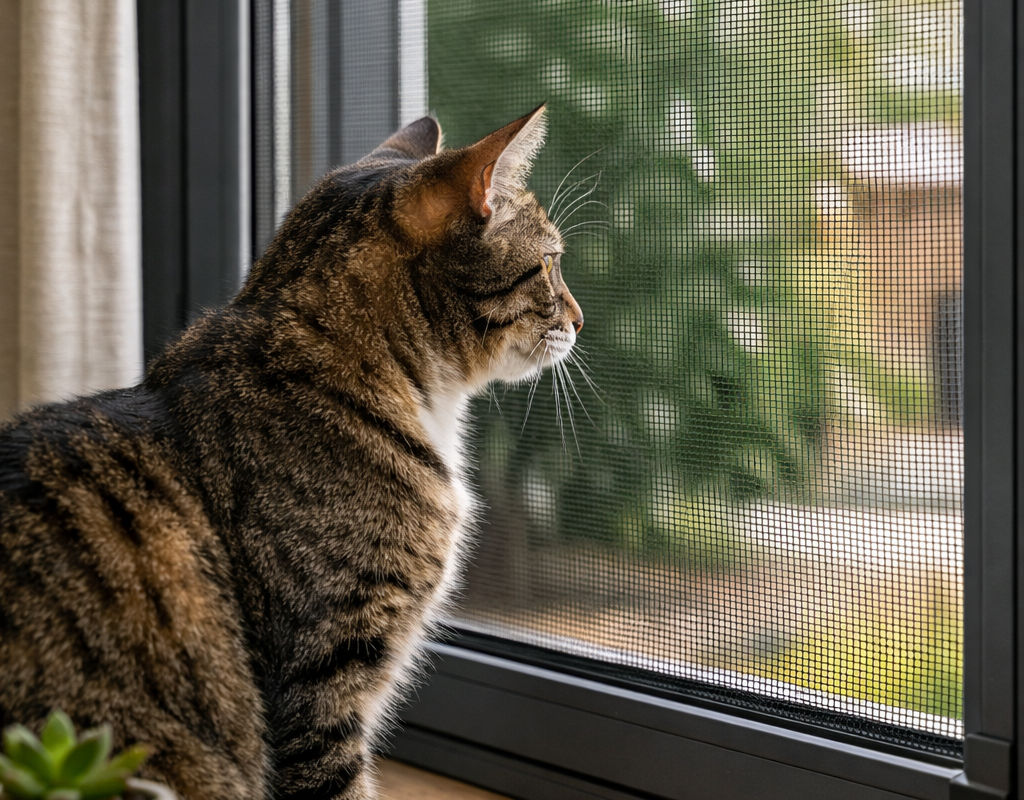 Moustiquaire et chat : comment protéger vos fenêtres sans risque ni dégâts